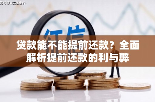 修文贷款能不能提前还款？全面解析提前还款的利与弊