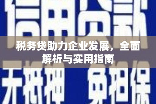 滦平税务贷助力企业发展，全面解析与实用指南