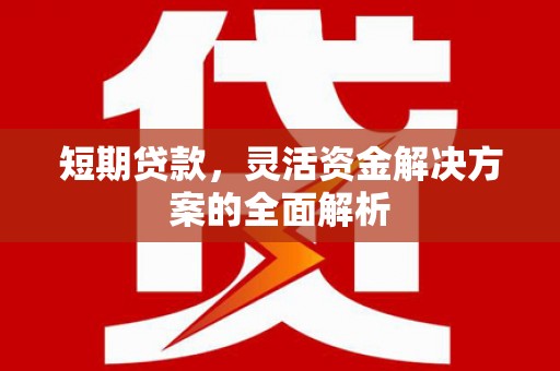 大朗短期贷款，灵活资金解决方案的全面解析