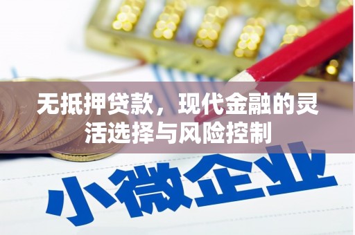 上甘岭无抵押贷款，现代金融的灵活选择与风险控制