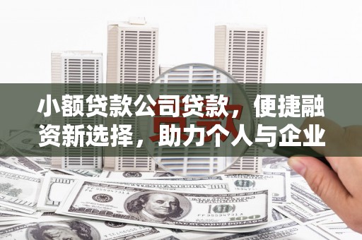 龙岗小额贷款公司贷款，便捷融资新选择，助力个人与企业成长