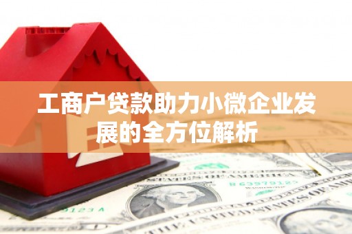 鼓山工商户贷款助力小微企业发展的全方位解析