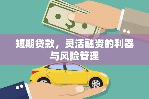 沁源短期贷款，灵活融资的利器与风险管理