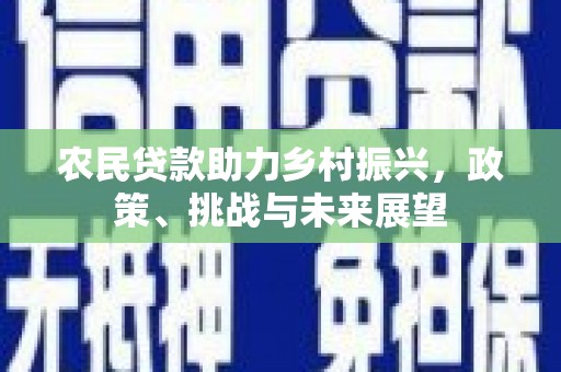 大溪农民贷款助力乡村振兴，政策、挑战与未来展望