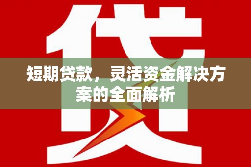 钦北短期贷款，灵活资金解决方案的全面解析