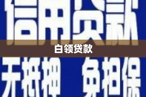 万全白领贷款