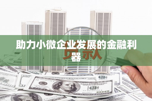 怀化助力小微企业发展的金融利器