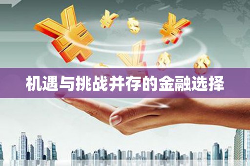 徽县机遇与挑战并存的金融选择